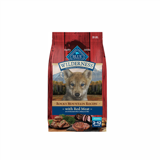 Blue Buffalo Wilderness Rocky Mountain Recipe High-Protein Senior Dry Dog Food – 22 lb. Bag (Red Meat) (Available at Cure Venta)