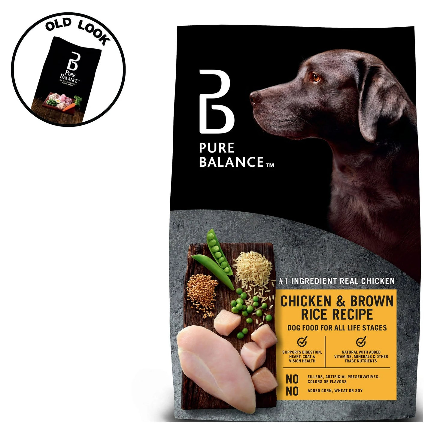 Pure Balance Chicken & Brown Rice Recipe Dry Dog Food, 30 lbs