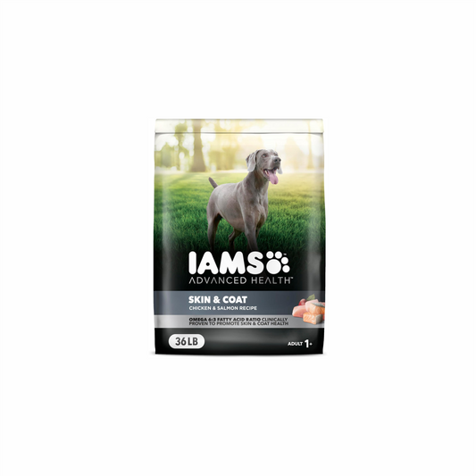 IAMS Advanced Health Skin &amp; Coat Chicken &amp; Salmon Recipe Adult Dry Dog Food – 36 lb. Bag (Available at Cure Venta)