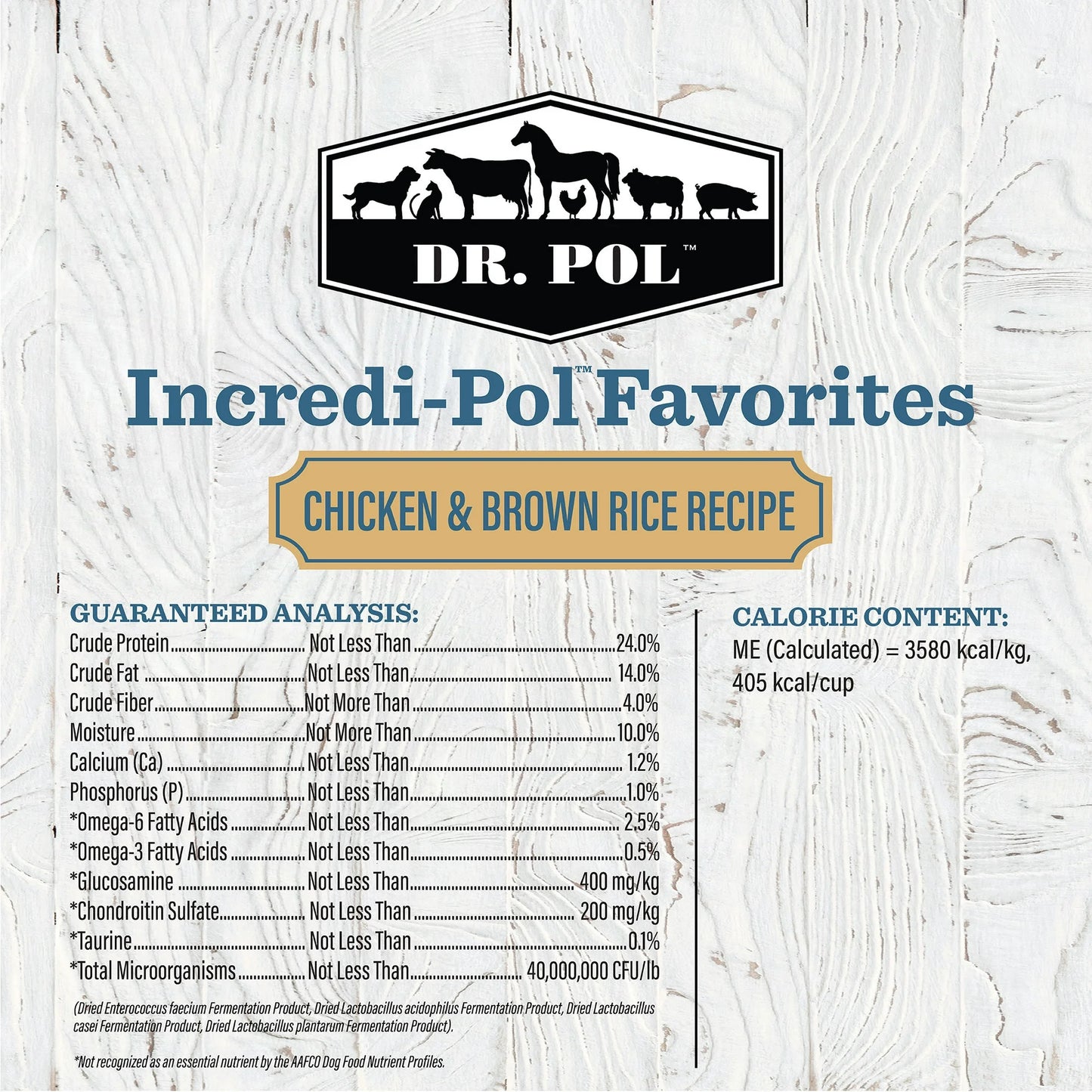 Dr. Pol Incredi-Pol Favorites Chicken and Brown Rice Recipe Dog Food - 24lb