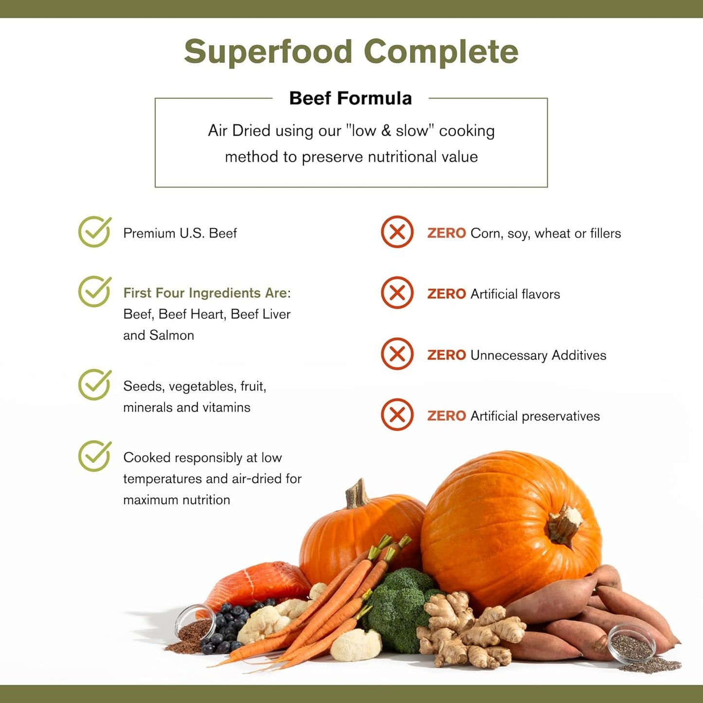 Superfood Complete Air-Dried Adult Dog Food – 64 oz. (Beef Formula) by Katherine Heigl (Available at Cure Venta)