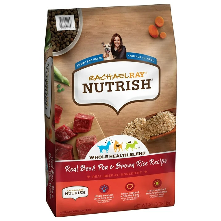 Rachael Ray Nutrish Real Beef, Pea &amp; Brown Rice Recipe Dry Dog Food – 6 lb. Bag (Available at Cure Venta)