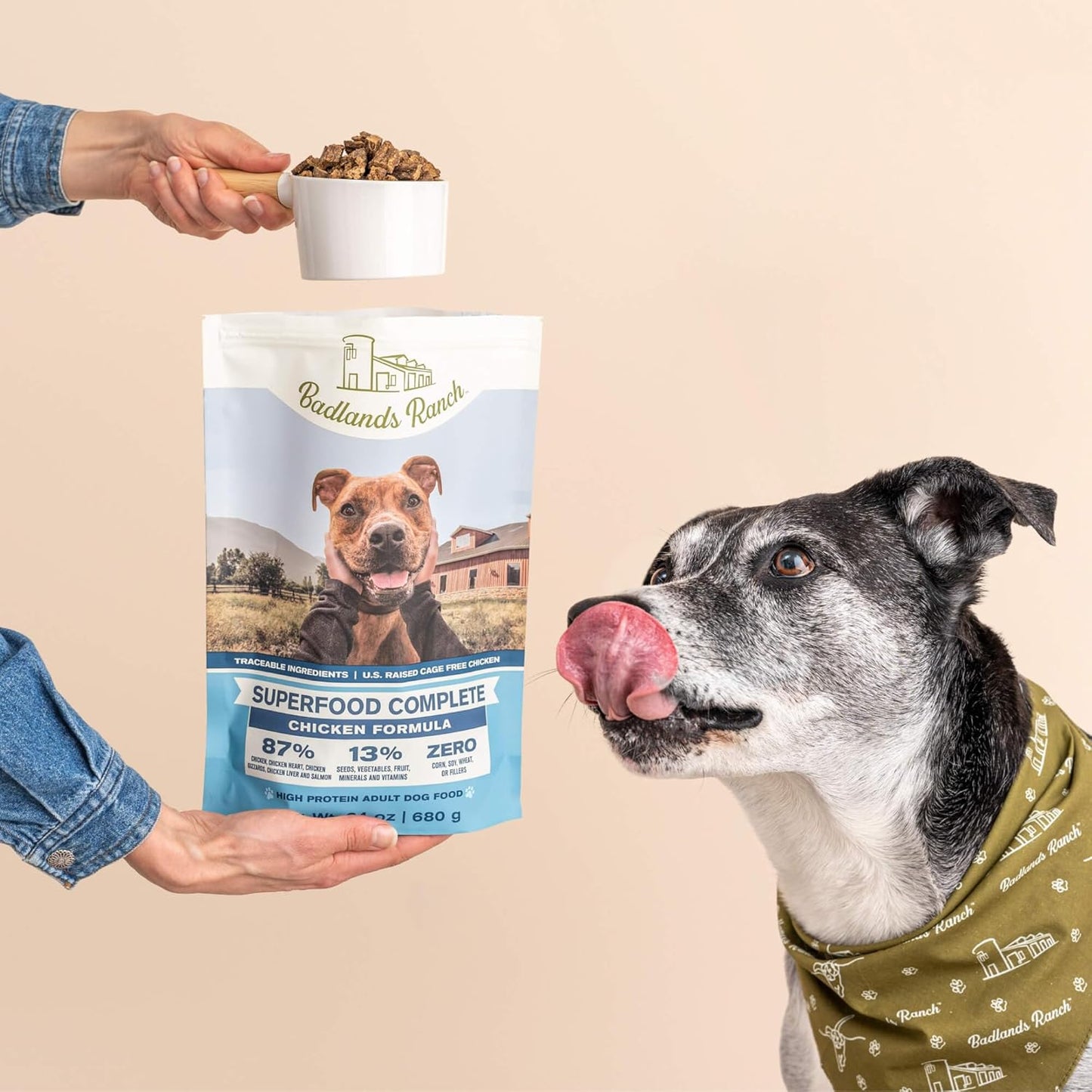 Superfood Complete Air-Dried Adult Dog Food – 64 oz. (Premium Chicken) by Katherine Heigl (Available at Cure Venta)